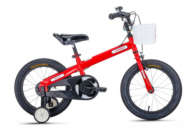 Велосипед детский 16" Trinx Red Elf 2.0 рама 9" сталь V(v-брейк) 1скор красный/черный