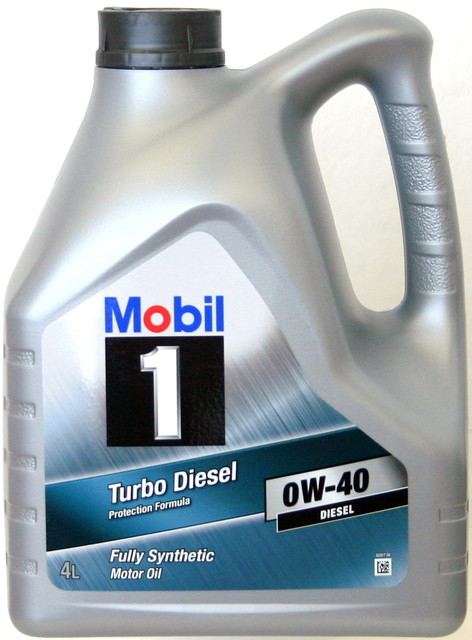 Масло моторное Mobil1 Turbo Diesel 0W-40 API-CF ACEA-A3/B4 4л Финляндия -