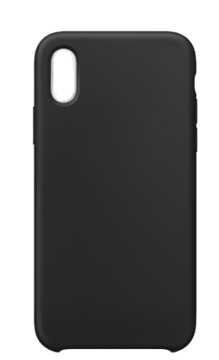 Чехол накладка силикон Silicone Case iPh X/XS серо-синий аналог