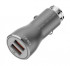 Блок для авто USB 2x + кабель USB-Lightning комплект Ldnio 3A 18Вт C407Q серый -