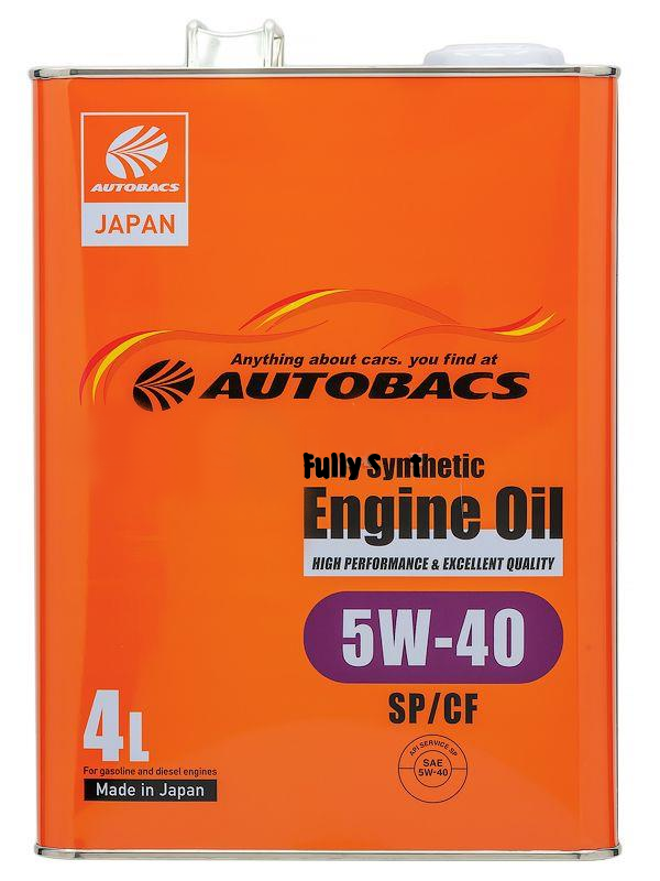 Масло моторное Autobacs Fully Synthetic 5W-40 API-SP/CF 4л A00032242 .