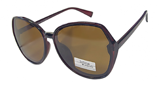 Очки солнцезащитные женские пластик LB Selina S3114 18-137 C2 коричневые Очки солнцезащитные женские пластик LB Selina S3114 18-137 C2 коричневые