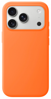 Чехол накладка силикон Silicone Case iPh 17 Pro оранжевый аналог