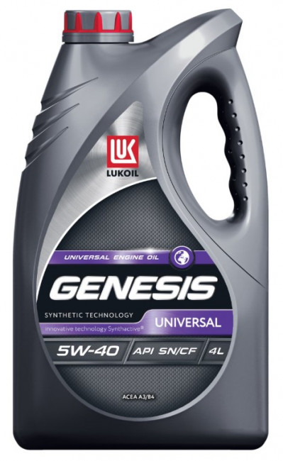 Масло моторное Лукойл Genesis Universal 5W-40 API-SN/CF ACEA-A3/B3 A3/B4 4л 3148631