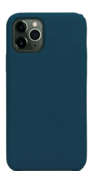 Чехол накладка силикон Silicone Case iPh 11 Pro темно-синий аналог
