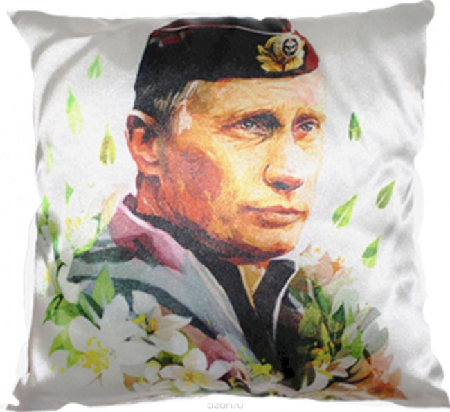 Подушка Главдор GL-151 Путин в пилотке 30х30см 53126 -