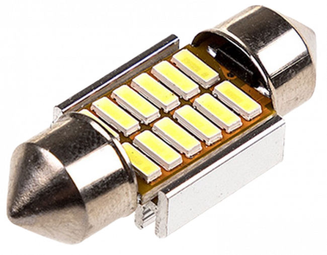Лампы авто светодиодные Skyway 12V C5W SV8.5 T11x31 12SMD CANBUS (с обманкой) 2шт белые S08201312 Лампы авто светодиодные Skyway 12V C5W SV8.5 T11x31 12SMD CANBUS (с обманкой) 2шт белые S08201312