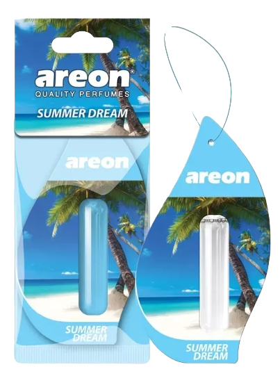 Ароматизатор подвесной жидкий Areon Liquid Summer Dream 5мл Ароматизатор подвесной жидкий Areon Liquid Summer Dream 5мл