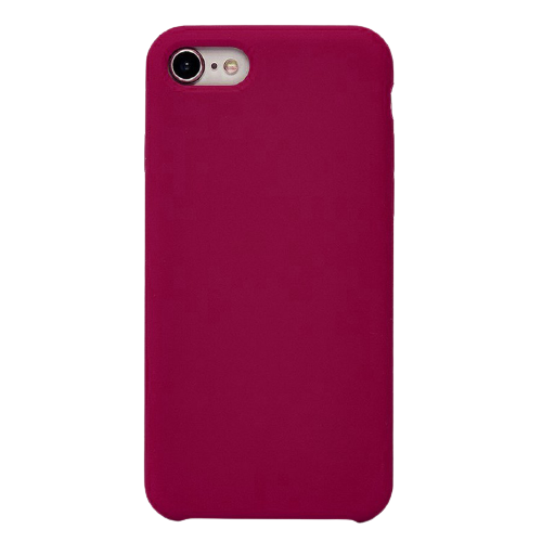 Чехол накладка силикон Silicone Case iPh 7/8 Plus бордовый аналог