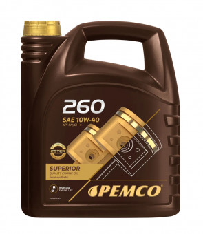 Масло моторное Pemco Superior 260 10W-40 API-SN/CH-4 ACEA-A3/B4 5л PM0260-5-E