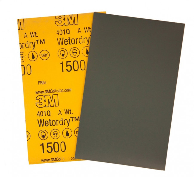 Бумага наждачная водостойкая 3M WetorDry P1500 13*23см 02048