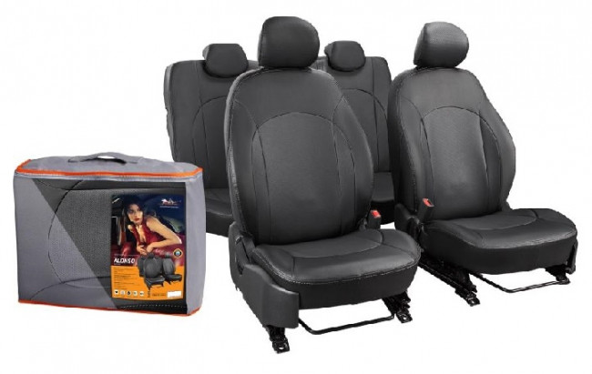 Чехлы на сиденья модельные Airline экокожа VW Polo 10-HB 13пр черные 22880 -