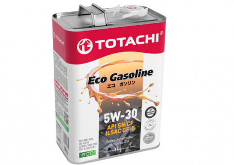 Масло моторное Totachi Eco Semi-Synthetic Gasoline 5W-30 API-SN/CF ILSAC-GF-5 4л 41193 10804