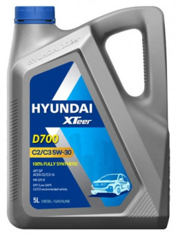 Масло моторное Hyundai XTeer D700 5W-30 API-SP/CF ACEA-C2/С3 5л 1051224