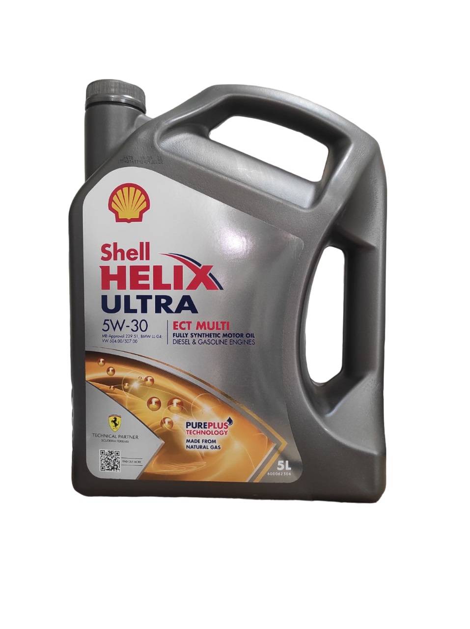 Масло моторное Shell Helix Ultra ECT Multi 5W-30 API-SN ACEA-C3 5л  600062306 купить в Калининграде | Цена, характеристики, фото