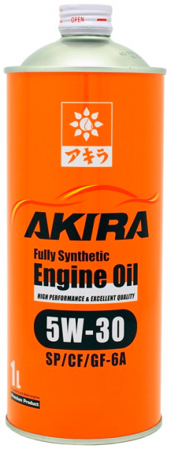 Масло моторное Akira Fully Synthetic 5W-30 API-SP/CF ILSAC-GF-6A 1л A00032237-001 Масло моторное Akira Fully Synthetic 5W-30 API-SP/CF ILSAC-GF-6A 1л A00032237-001