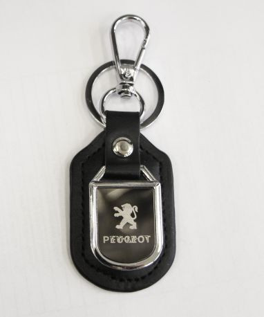 Брелок металл-кожа авто LB Fashion Jewelry Peugeot