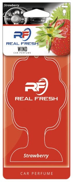Ароматизатор подвесной картон Real Fresh Wind Strawberry 5555 Ароматизатор подвесной картон Real Fresh Wind Strawberry 5555