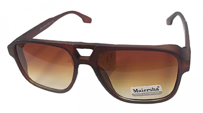 Очки солнцезащитные мужские пластик LB Maiersha M3844 17-134 C40-27 коричневые
