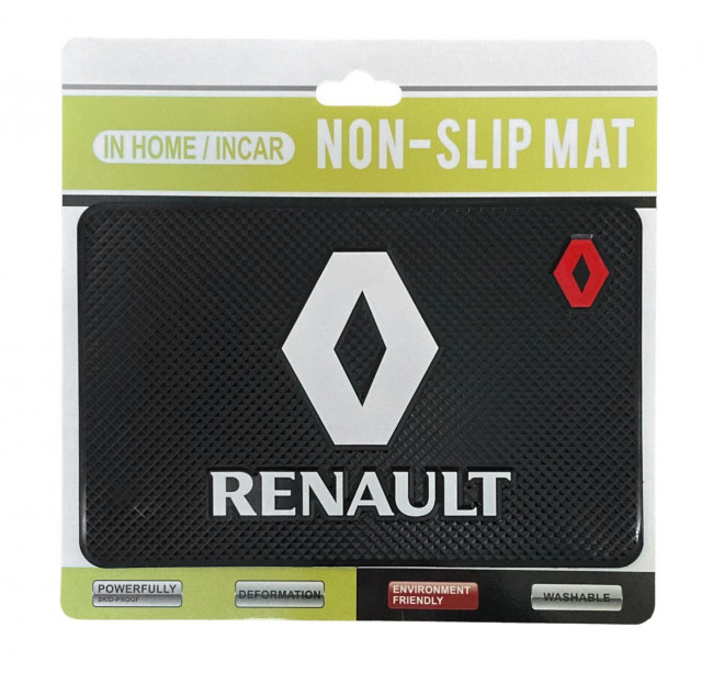 Коврик на панель приборов противоскользящий LB Renault 19,6*12,9см