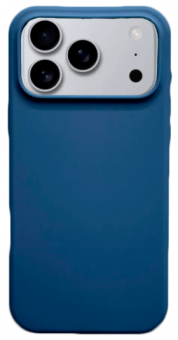 Чехол накладка силикон Silicone Case iPh 17 Pro темно-синий аналог