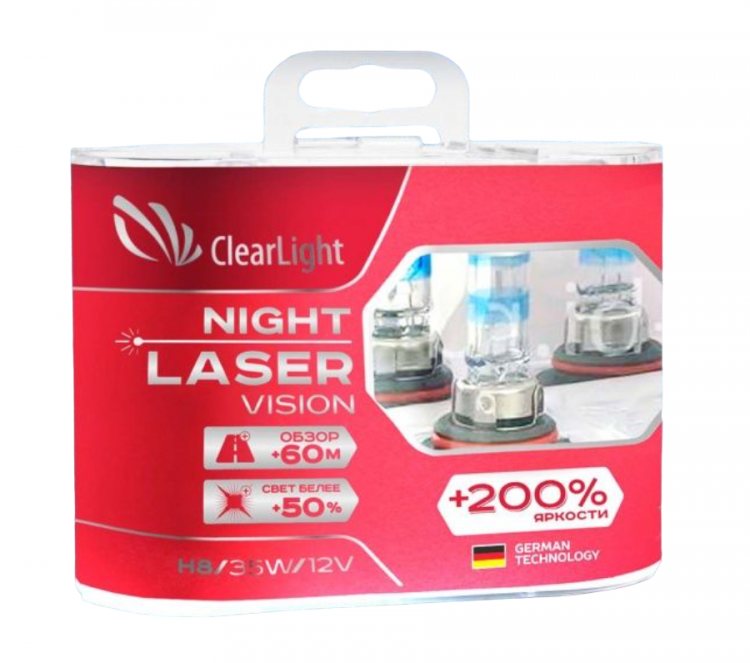 Clearlight night laser vision 200. Галогенные лампы Night Laser Vision +200% h4. Mlh7wl Clearlight.