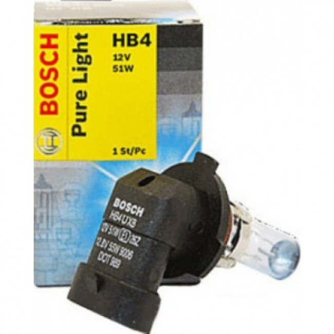 Лампа авто BOSCH 1шт 12V HB4 51w Pure Light 1987302153