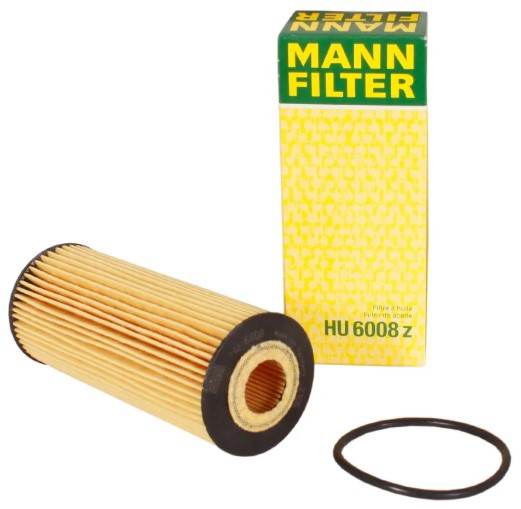 Фильтр автомобильный масляный MANN HU6008/2z (аналог Filtron OE677/8)