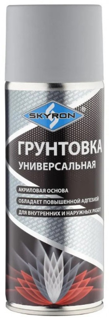 Грунт Skyron акриловый серый 520мл аэрозоль SR-21003 Грунт Skyron акриловый серый 520мл аэрозоль SR-21003