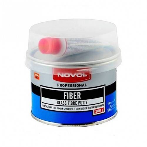 Шпатлевка для авто со стекловолокном Novol Ultra Line Fiber, 0,45 кг