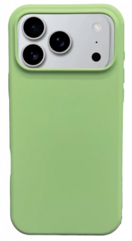 Чехол накладка силикон Silicone Case iPh 17 Pro салатовый аналог