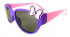 Очки солнцезащитные детские пластик LB Reasic 8884 с бантиком фиолетовые