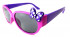 Очки солнцезащитные детские пластик LB Reasic 8884 с бантиком фиолетовые