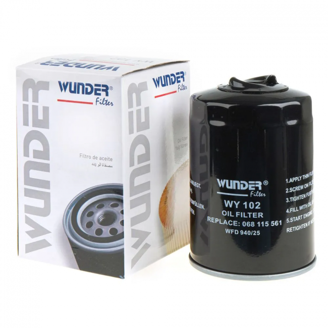 Фильтр автомобильный масляный Wunder Filter WY102 (аналог Filtron OP525) Фильтр автомобильный масляный Wunder Filter WY102 (аналог Filtron OP525)