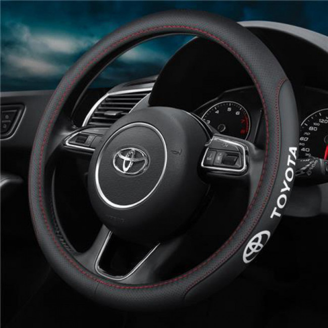 Оплетка на руль ALB Toyota экокожа 37см M черная 4CA5D50128 Оплетка на руль ALB Toyota экокожа 37см M черная 4CA5D50128