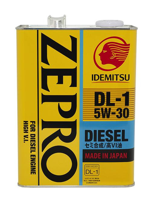 Масло моторное Idemitsu Zepro Diesel DL-1 5W-30 API-CF ACEA-C2 4л 2156 .