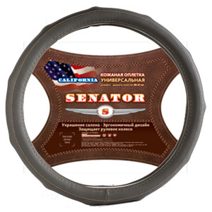 Оплетка на руль Azard Senator California 40см L серая OPLS1304 - Оплетка на руль Azard Senator California 40см L серая OPLS1304 -