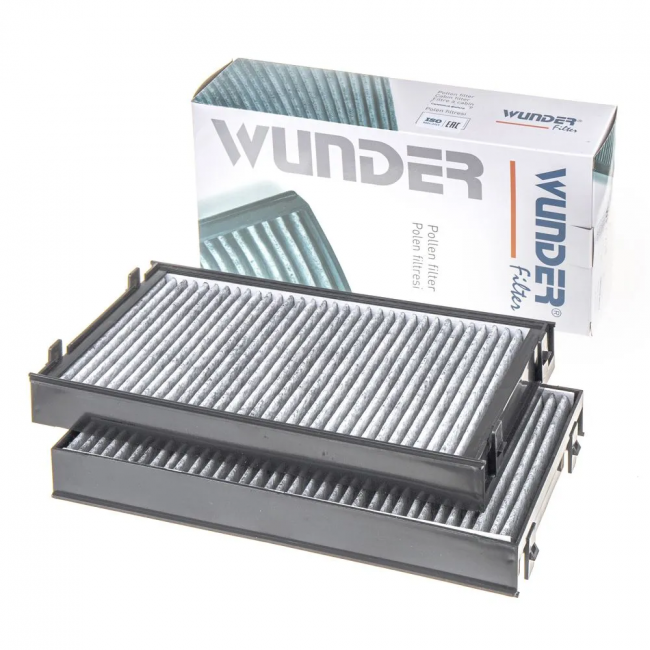 Фильтр автомобильный салонный Wunder Filter WPK218 (аналог Filtron K1270A-2x) Фильтр автомобильный салонный Wunder Filter WPK218 (аналог Filtron K1270A-2x)