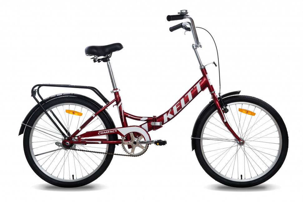 Компакт 2023. Бордовый велосипед.
