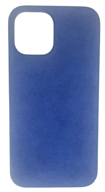 Чехол накладка пластик-ткань закрытый Cloth Case iPh 11 синий аналог