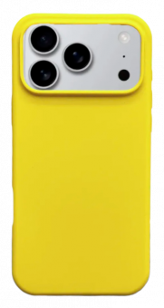 Чехол накладка силикон Silicone Case iPh 17 Pro желтый аналог