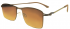 Очки солнцезащитные мужские металл LB Matis BT7002 17-139 C4 коричневые