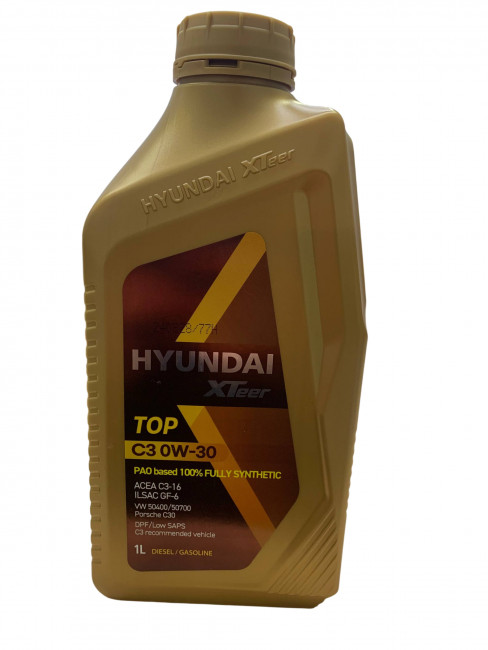 Масло моторное Hyundai XTeer TOP C3 0W-30 ACEA-C3 ILSAC-GF-6 1л 1011102