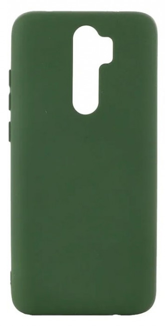 Чехол накладка силикон Silicone Cover Xiaomi Redmi Note 8 Pro темно-зеленый аналог