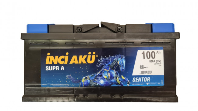 Аккумулятор Авто (Europe) Inci Aku Supra 100Ач R+(обратная полярность) 860А 353*175*175 3009524
