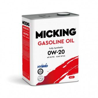 Масло моторное Micking Gasoline Oil 0W-20 API-SP/RC ILSAC-GF-6A 4л M2117 Масло моторное Micking Gasoline Oil 0W-20 API-SP/RC ILSAC-GF-6A 4л M2117