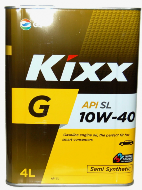 Масло моторное Kixx G/GX5 Semi Synthetic 10W-40 API-SL 4л L531644TE1/L531644TR1