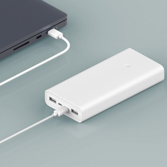 Аккумулятор внешний Xiaomi Mi 3 20000mAh белый PLM18ZM
