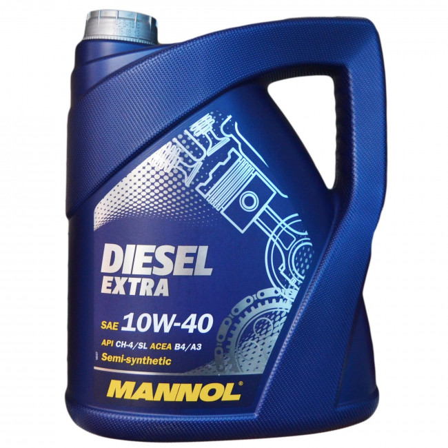  моторное Mannol Diesel Extra 10W-40 API-CH-4/SL ACEA-A3/B4 5л 04 .