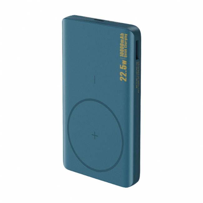 Аккумулятор внешний с беспроводной зарядкой Remax RPP-273 10000mAh синий